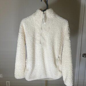 Craghoppers Sherpa Fleece Pullover 1/2 Zip Cream Off-White Women’s M